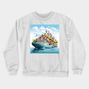 sweet kawaii style cruise port with friendly Crewneck Sweatshirt